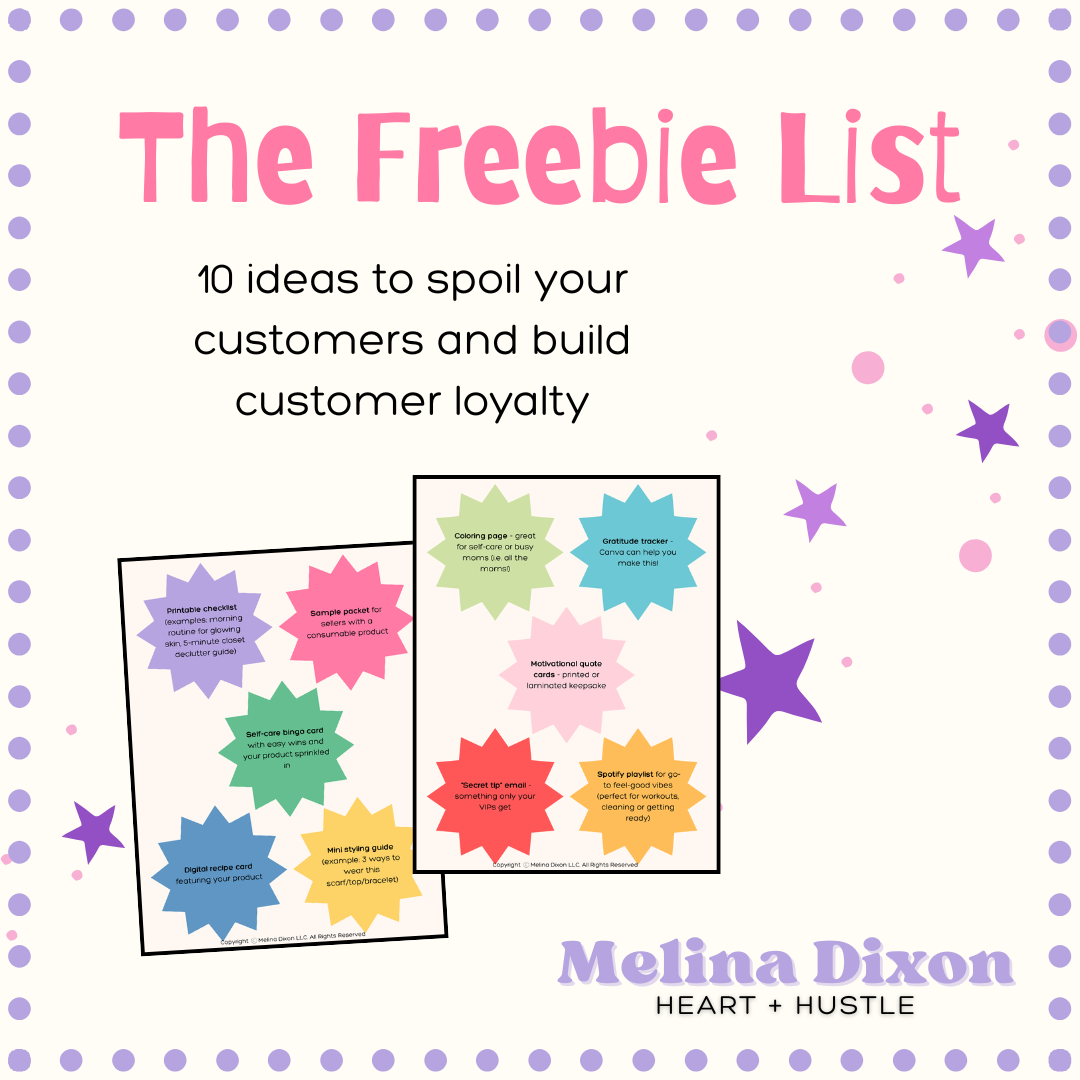 The Freebie List - Ideas to Build Customer Loyalty